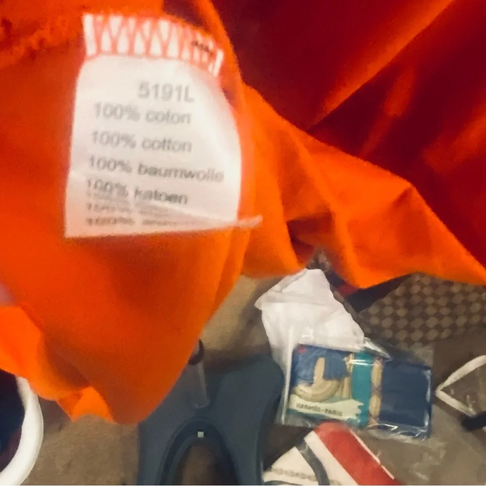 VINTAGE LACOSTE T SHIRT LIMITED EDT SZ9 XXL 5191L ORANGE BLUE PIT 24 LENGTH 30 - Picture 7 of 9